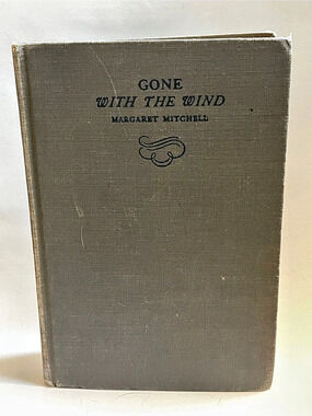 Gone with the Wind 1938 linen Hardcover Vintage Book Good